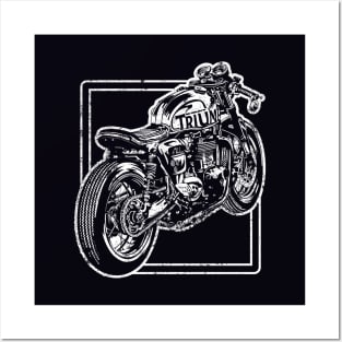 Vintage gifts, Motorcycle Print, Cafe Racer Posters and Art